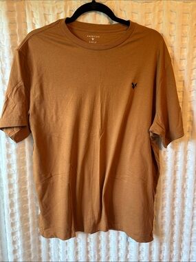 American Eagle Outfitters Short Sleeve Crew Tee — Rust Brown